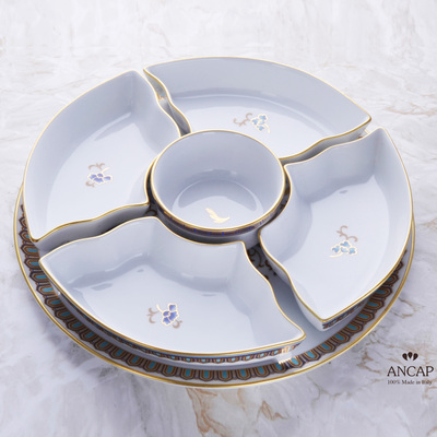 陶瓷花瓣摆盘子